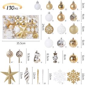 130 Sets Of Special-shaped Ornaments Christmas Hanging Decoration Ornaments