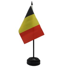 Belgium Office Table Flag Plastic Desktop Small Flag