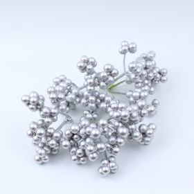 Foam Three Fork Fruit Christmas Ornament Simulation (Option: Three Fork Silver)