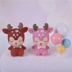 Fawn cake decoration (Option: Set)