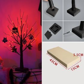 Halloween Tree Light Led Holiday Party Layout Home Decorative Lamp (Option: Style 4-Purple Orange Light Adjustable)