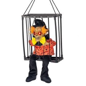 Induction Activated Voice Controlled Halloween Glow Cage Ghost (Option: Bowtie Joker)