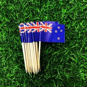 65mm Paper Flag Toothpick (Option: 100 In New Zealand)