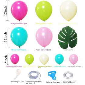 Animal Head Birthday Party Balloon Jungle Set Monstera Theme (Option: Style 28)