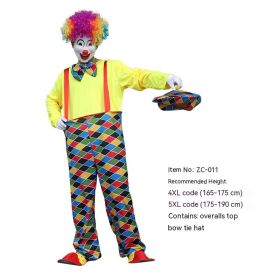 Halloween Adult And Children Clown Costume Stage Suit (Option: ZC 011-5XL)