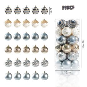 Cylinder Set Christmas Kraft Paper Tree Decoration Background (Option: Blue gold)