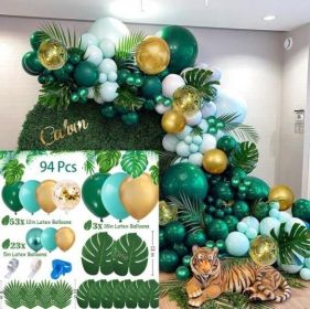 Animal Head Birthday Party Balloon Jungle Set Monstera Theme (Option: Style 26)
