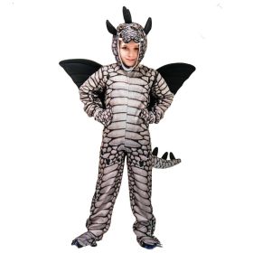 Children Dinosaur Performance Props Costume Halloween Masquerade Cos Dinosaur Cosplay Stage Party Clothes (Option: Gray Stegosaurus-4to6Y)