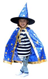 Halloween Children's Cloak Costume SIX STAR Cloak (Option: Blue-Free Size)