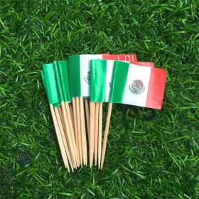 65mm Paper Flag Toothpick (Option: 100 In Mexico)