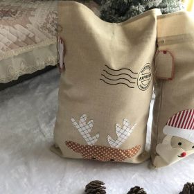 Gift Christmas Eve Fruit Packing Bag Corner (Option: Christmas Elk)
