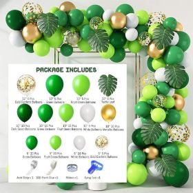 Animal Head Birthday Party Balloon Jungle Set Monstera Theme (Option: Style 9)