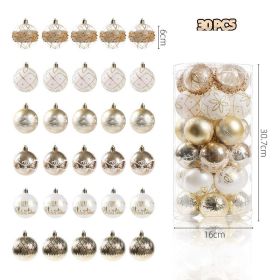 Cylinder Set Christmas Kraft Paper Tree Decoration Background (Option: Champagne Gold White)