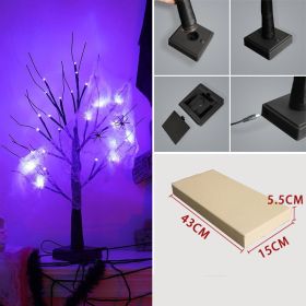 Halloween Tree Light Led Holiday Party Layout Home Decorative Lamp (Option: Style 5-Purple Orange Light Adjustable)
