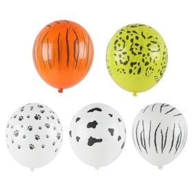 Animal Head Birthday Party Balloon Jungle Set Monstera Theme (Option: Style 23)