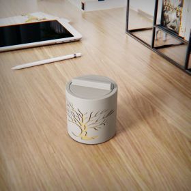 Nordic Style Cylindrical Tree Pattern Candle Cup Mold Creative Mold (Option: C)