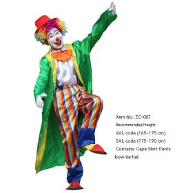 Halloween Adult And Children Clown Costume Stage Suit (Option: ZC 007-M)