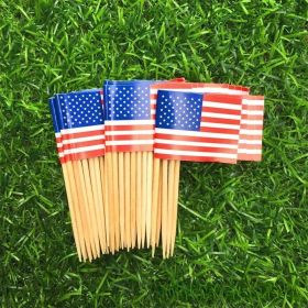 65mm Paper Flag Toothpick (Option: US 100)