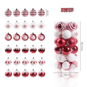 Cylinder Set Christmas Kraft Paper Tree Decoration Background (Option: Red White)