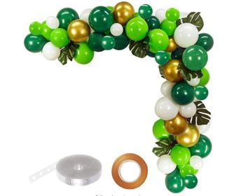 Animal Head Birthday Party Balloon Jungle Set Monstera Theme (Option: Style 31)
