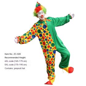 Halloween Adult And Children Clown Costume Stage Suit (Option: ZC 020-5XL)