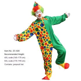 Halloween Adult And Children Clown Costume Stage Suit (Option: ZC 020-M)