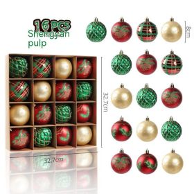 Christmas Ball Wedding Props Pendant Set (Option: Red Green Gold)