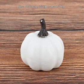 High Simulation Flat Pumpkin Artificial Pumpkin Halloween (Option: White Small Size 6cm)