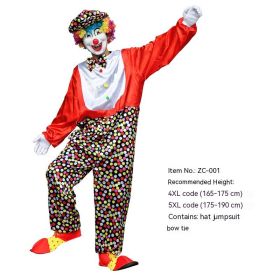 Halloween Adult And Children Clown Costume Stage Suit (Option: ZC 001-M)