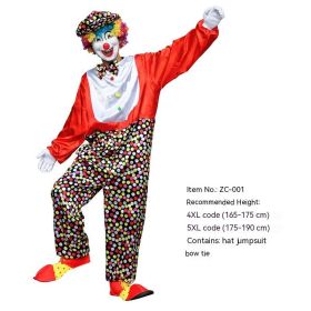 Halloween Adult And Children Clown Costume Stage Suit (Option: ZC 001-M)