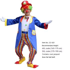 Halloween Adult And Children Clown Costume Stage Suit (Option: ZC 021-5XL)