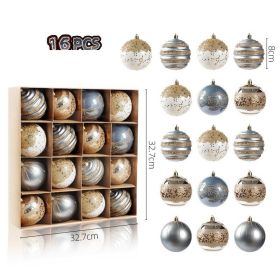 Christmas Ball Wedding Props Pendant Set (Option: Blue gold)