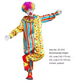 Halloween Adult And Children Clown Costume Stage Suit (Option: ZC 015-5XL)