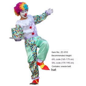 Halloween Adult And Children Clown Costume Stage Suit (Option: ZC 010-5XL)