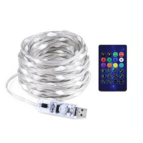 USB Bluetooth Magic Color Lighting Chain RGB Point Control (size: RGB Magic Color Point Control-10 M 100 Lights)