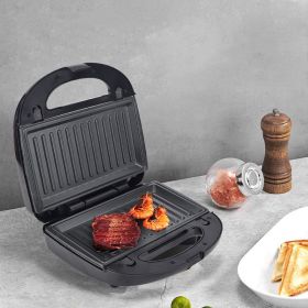 Double-sided Heating Electric Sandwich Pan (Option: Black-EU)