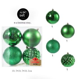 Christmas Decorations 10cm Hanging Ball (Option: Green-10CM)
