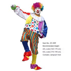 Halloween Adult And Children Clown Costume Stage Suit (Option: ZC 009-5XL)