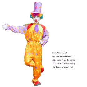 Halloween Adult And Children Clown Costume Stage Suit (Option: ZC 014-M)