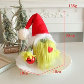 Christmas Red Love Faceless Doll Ornaments (Option: F1 37 Green Arm Style)