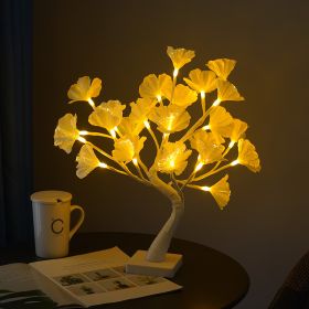 Led Christmas Party Arrangement Glowing Decorative Lights (Option: Tree Lamp-Warm White)