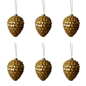 Christmas Pendant Hanging Ornament Plastic Ball Decoration 6 Pieces (Option: Style 3 6 Pack)