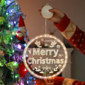 Christmas Atmosphere Ornamental Festoon Lamp Luminous Letters (Option: MerryChristmas-16CM)