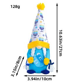 Dolf Ornaments Blue A Tall Hat Faceless Doll (Option: G2 40 Hanuku Braid)