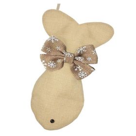 Christmas Stockings Jute Dog Bone Fish Shape Christmas Decoration (Option: Y01)