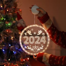 Christmas Atmosphere Ornamental Festoon Lamp Luminous Letters (Option: Antlers 2024-16CM)