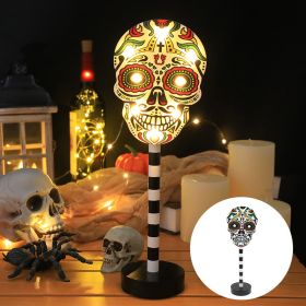 Detachable LED Halloween Day Decorative Light Pumpkin (Option: Skull-2 7th Batteries)