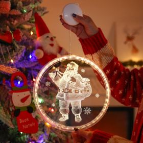 Christmas Atmosphere Ornamental Festoon Lamp Luminous Letters (Option: Santa Claus-16CM)