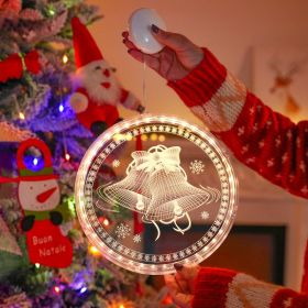 Christmas Atmosphere Ornamental Festoon Lamp Luminous Letters (Option: Bell-16CM)