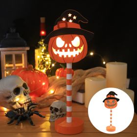 Detachable LED Halloween Day Decorative Light Pumpkin (Option: Hooded Pumpkin-2 7th Batteries)
